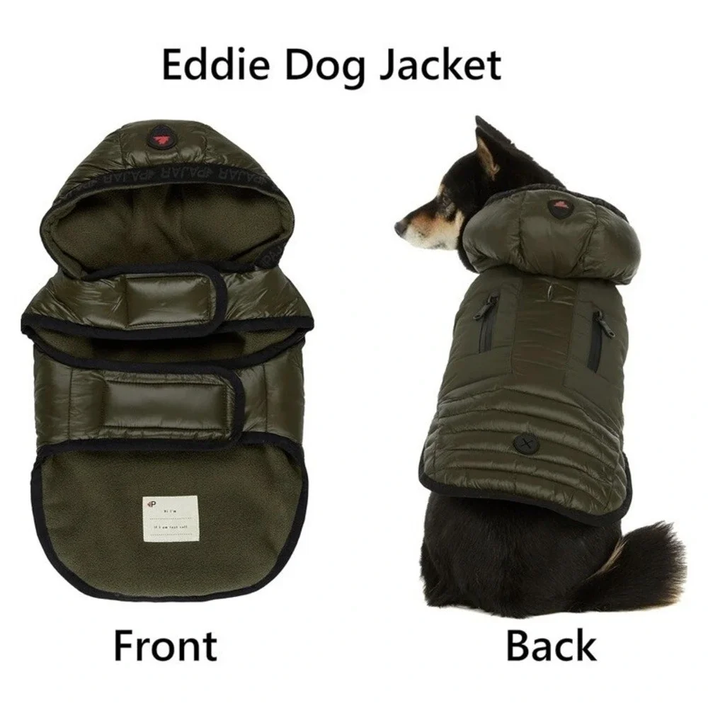 Pajar Pup Eddie Parka for Dogs Medium Military‎ Green